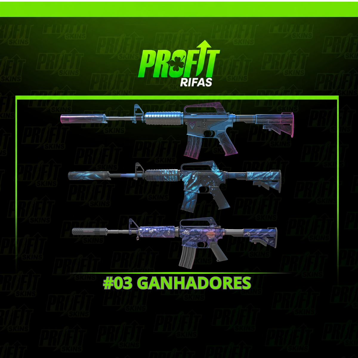 #03 GANHADORES | #03 M4A1-S 🥳
